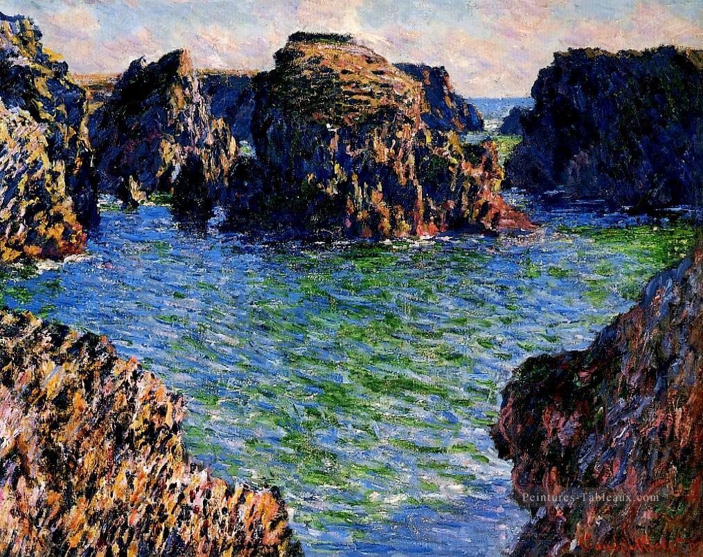 Entrer à PortGoulphar BelleIle Claude Monet Peintures à l'huile